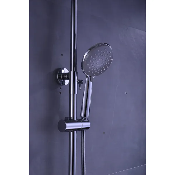 Brass shower head set Separate simple bath bath mixing valve Bath gun Grey hotel bath faucet