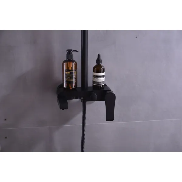 Brass shower head set Separate simple bath bath mixing valve Bath gun Grey hotel bath faucet