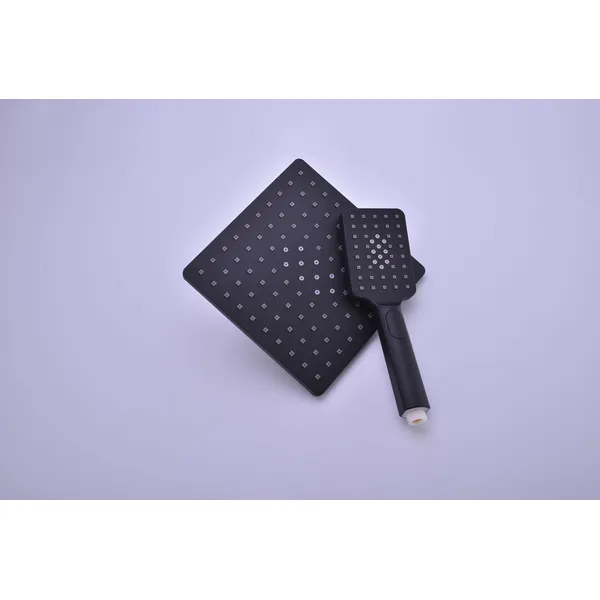 Brass shower head set Separate simple bath bath mixing valve Bath gun Grey hotel bath faucet