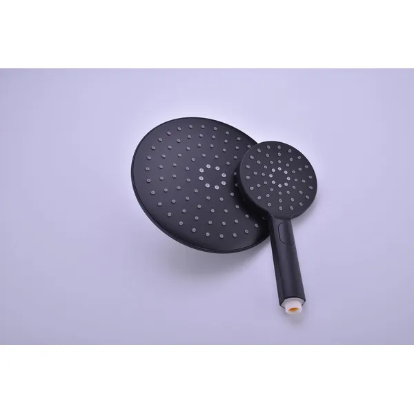 Brass shower head set Separate simple bath bath mixing valve Bath gun Grey hotel bath faucet