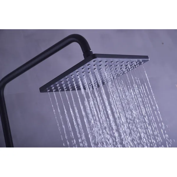 Brass shower head set Separate simple bath bath mixing valve Bath gun Grey hotel bath faucet