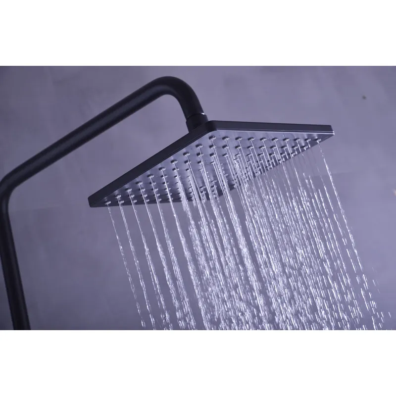 Brass shower head set Separate simple bath bath mixing valve Bath gun Grey hotel bath faucet