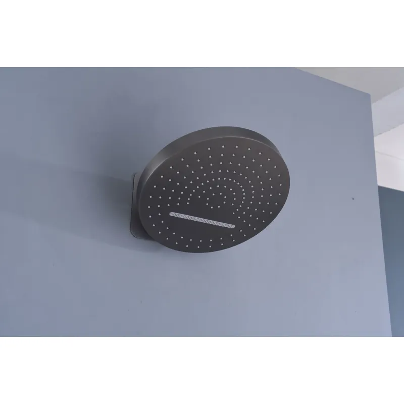 Brass shower head set Separate simple bath bath mixing valve Bath gun Grey hotel bath faucet