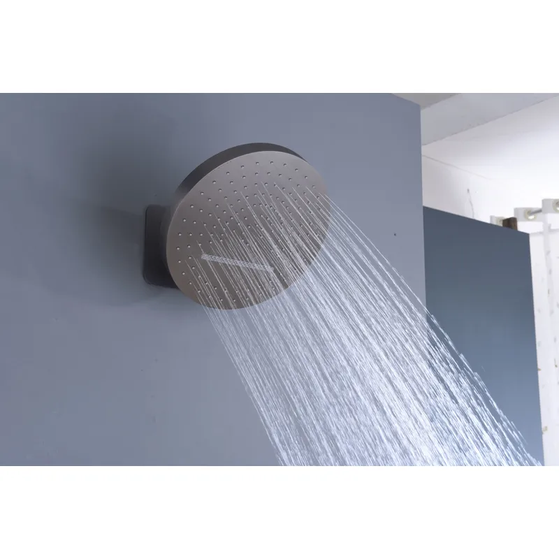 Brass shower head set Separate simple bath bath mixing valve Bath gun Grey hotel bath faucet