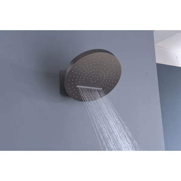 Brass shower head set Separate simple bath bath mixing valve Bath gun Grey hotel bath faucet