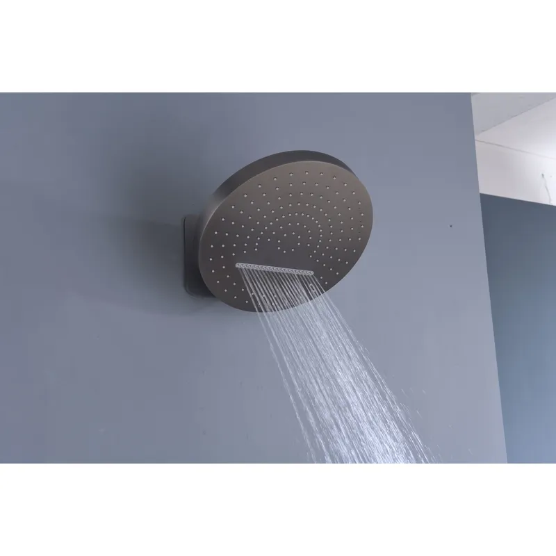 Brass shower head set Separate simple bath bath mixing valve Bath gun Grey hotel bath faucet