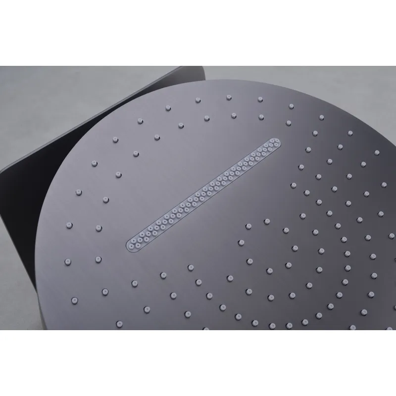 Brass shower head set Separate simple bath bath mixing valve Bath gun Grey hotel bath faucet