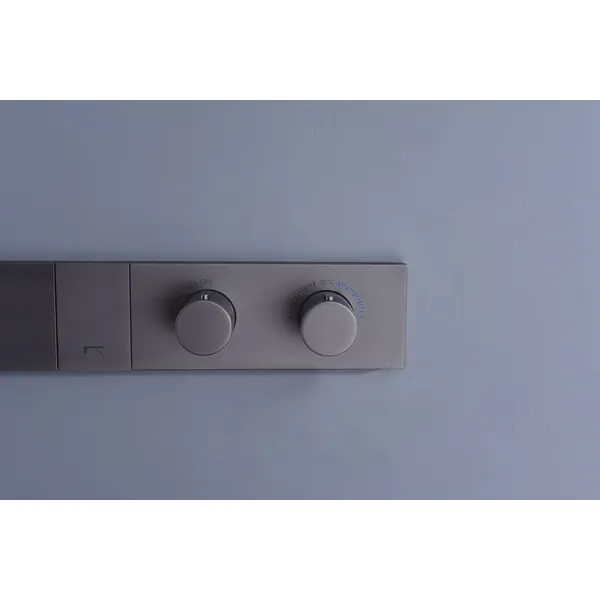 Brass shower head set Separate simple bath bath mixing valve Bath gun Grey hotel bath faucet