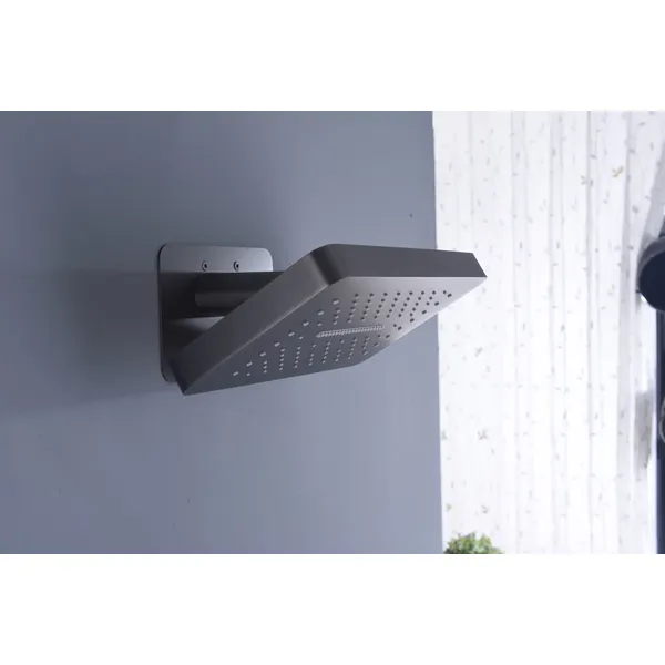 Brass shower head set Separate simple bath bath mixing valve Bath gun Grey hotel bath faucet