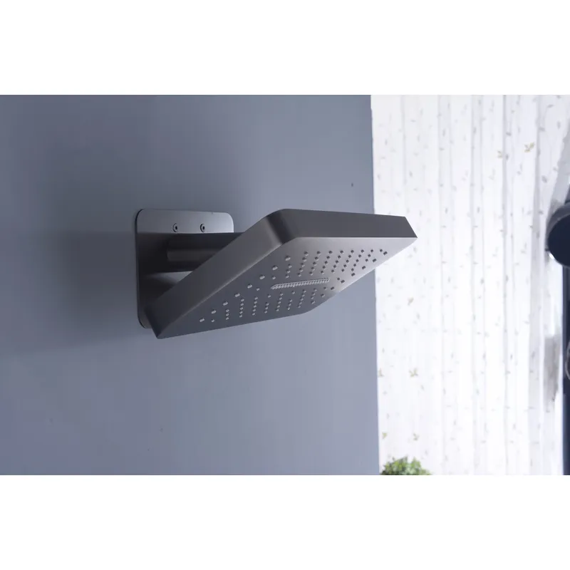 Brass shower head set Separate simple bath bath mixing valve Bath gun Grey hotel bath faucet