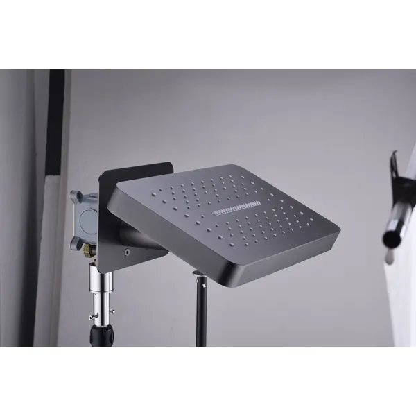 Brass shower head set Separate simple bath bath mixing valve Bath gun Grey hotel bath faucet