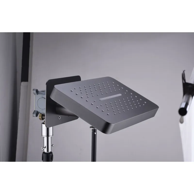 Brass shower head set Separate simple bath bath mixing valve Bath gun Grey hotel bath faucet