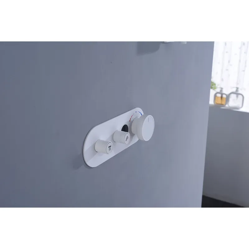 Brass shower head set Separate simple bath bath mixing valve Bath gun Grey hotel bath faucet 