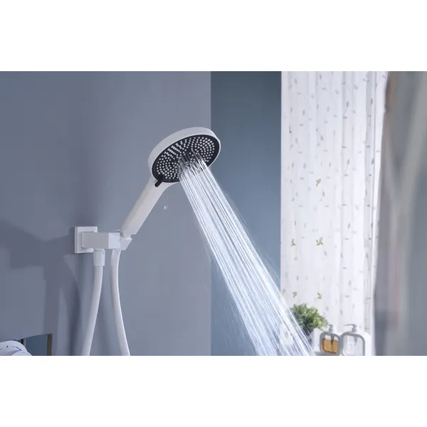 Brass shower head set Separate simple bath bath mixing valve Bath gun Grey hotel bath faucet 