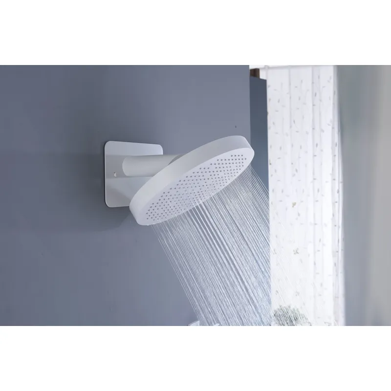 Brass shower head set Separate simple bath bath mixing valve Bath gun Grey hotel bath faucet 