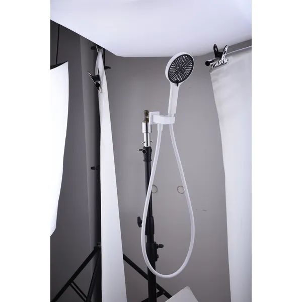 Brass shower head set Separate simple bath bath mixing valve Bath gun Grey hotel bath faucet 