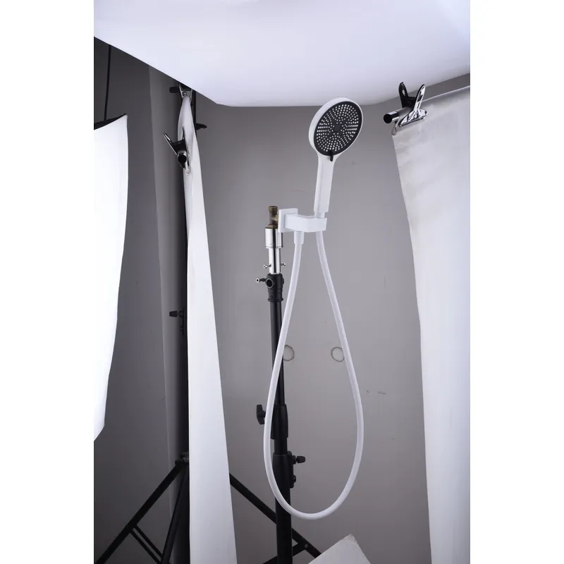 Brass shower head set Separate simple bath bath mixing valve Bath gun Grey hotel bath faucet 