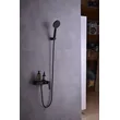 Brass shower head set Separate simple bath bath mixing valve Bath gun Grey hotel bath faucet