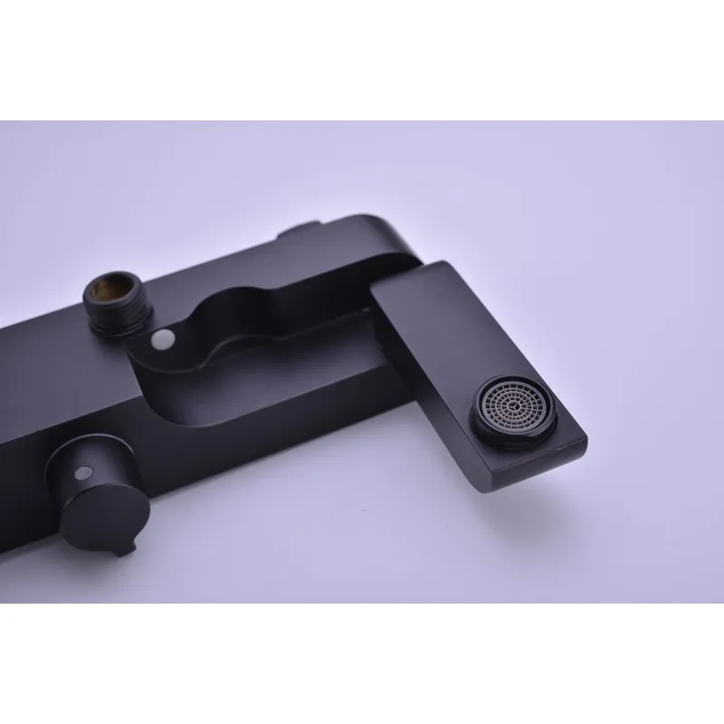 Brass shower head set Separate simple bath bath mixing valve Bath gun Grey hotel bath faucet