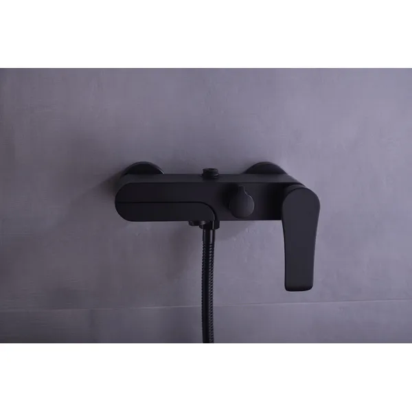 Brass shower head set Separate simple bath bath mixing valve Bath gun Grey hotel bath faucet