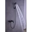 Brass shower head set Separate simple bath bath mixing valve Bath gun Grey hotel bath faucet