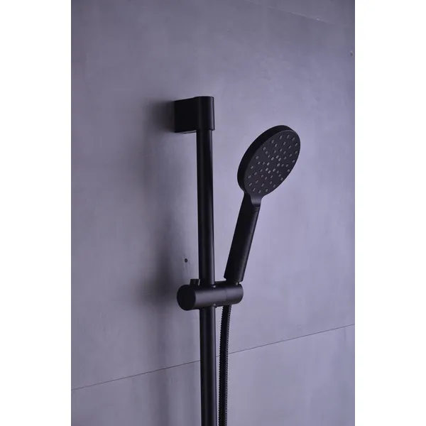 Brass shower head set Separate simple bath bath mixing valve Bath gun Grey hotel bath faucet