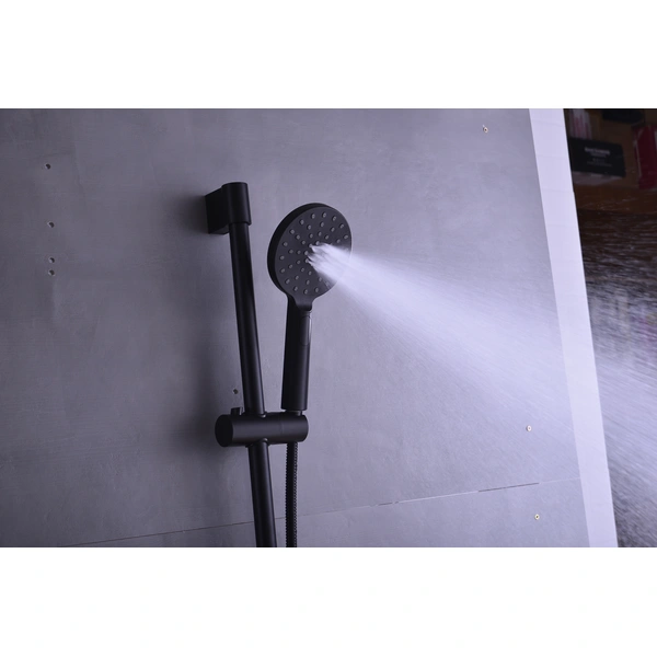 Brass shower head set Separate simple bath bath mixing valve Bath gun Grey hotel bath faucet