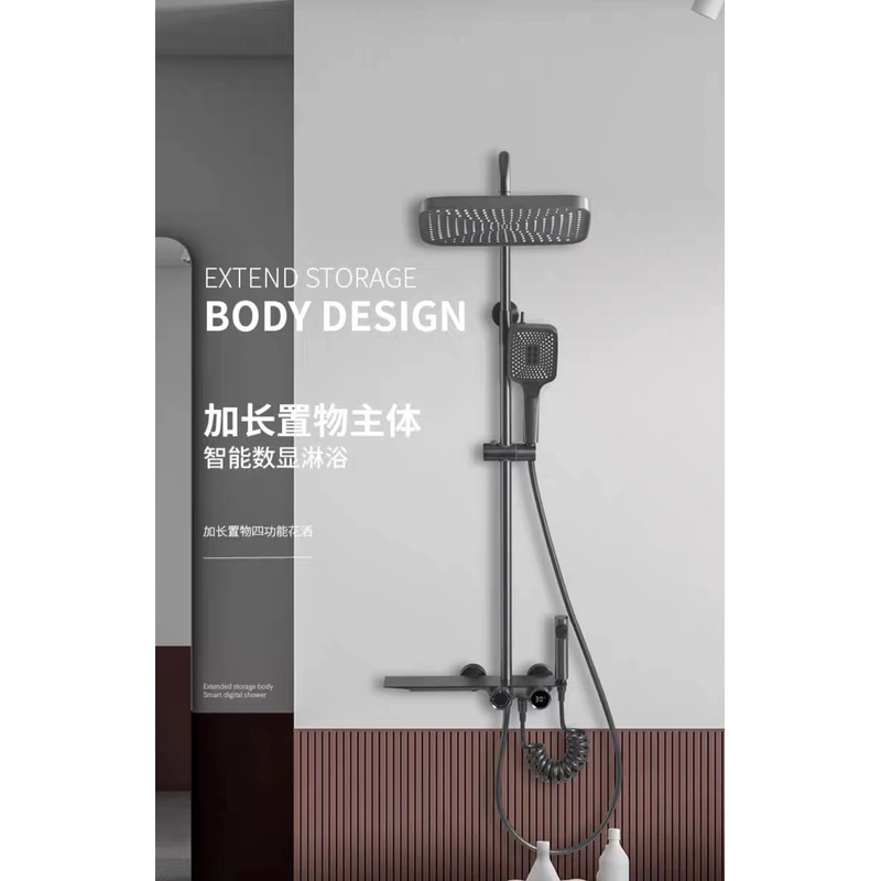 Brass shower head set Bath Taps Faucets Mixer Bathroom Shower Set 