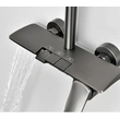 Brass shower head set Separate simple bath bath mixing valve Bath gun Grey hotel bath faucet