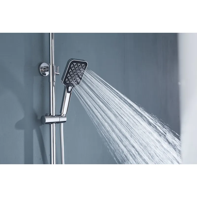 oemBrass shower head set Separate simple bath bath mixing valve Bath gun Grey hotel bath faucet