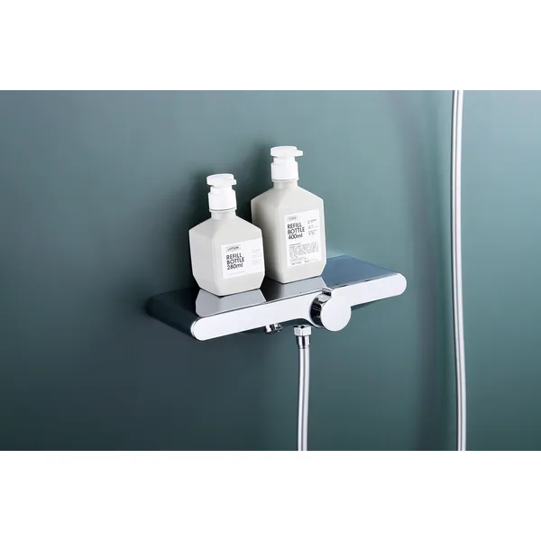 oemBrass shower head set Separate simple bath bath mixing valve Bath gun Grey hotel bath faucet