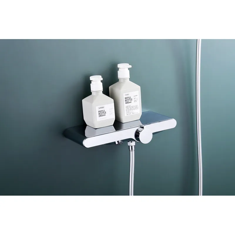 oemBrass shower head set Separate simple bath bath mixing valve Bath gun Grey hotel bath faucet