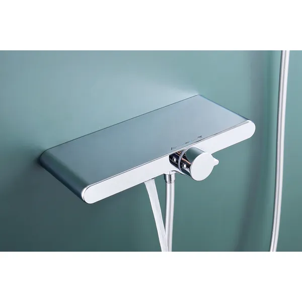 oemBrass shower head set Separate simple bath bath mixing valve Bath gun Grey hotel bath faucet