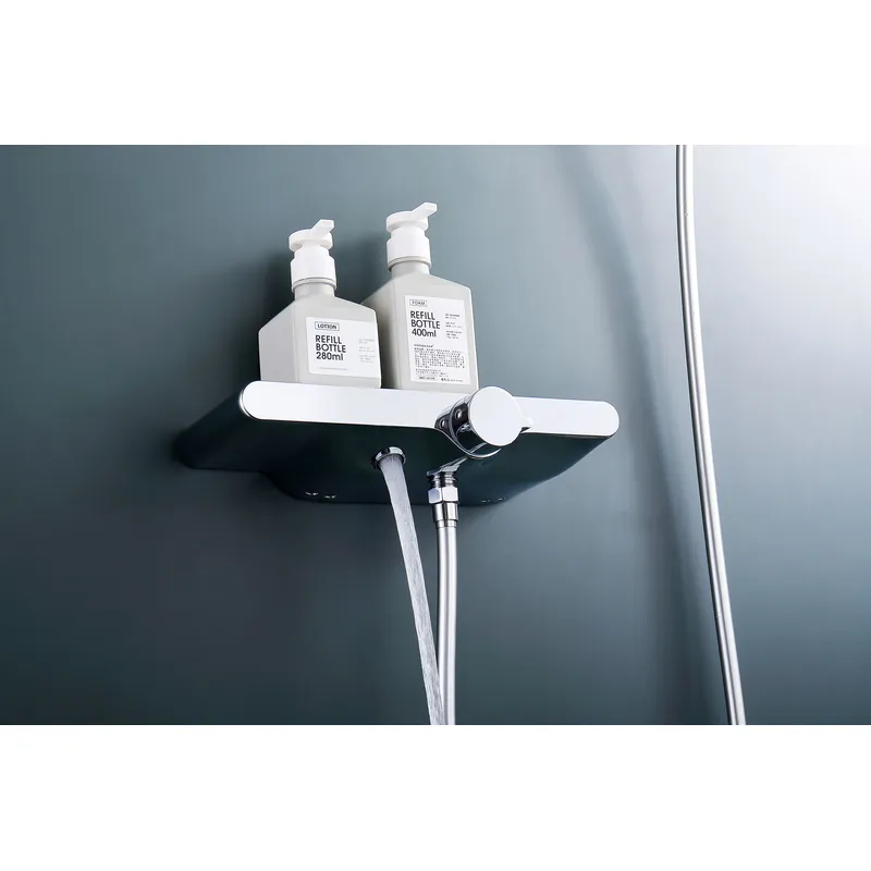 oemBrass shower head set Separate simple bath bath mixing valve Bath gun Grey hotel bath faucet