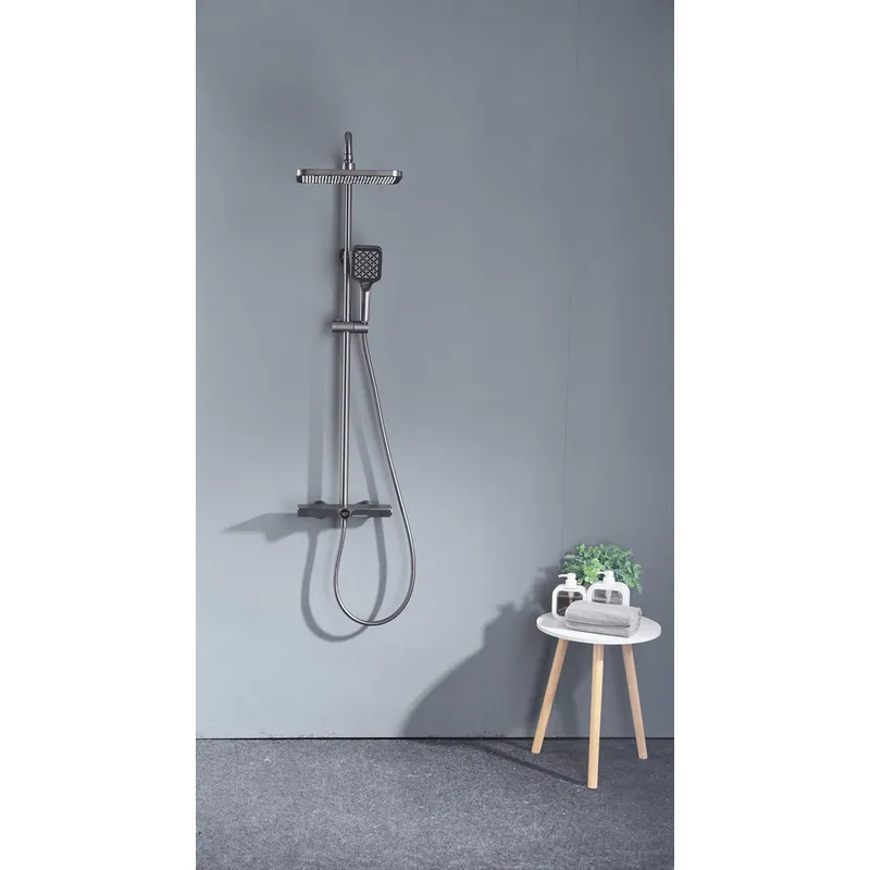 Brass shower head set bath bath mixing hotel bath faucetbathroom