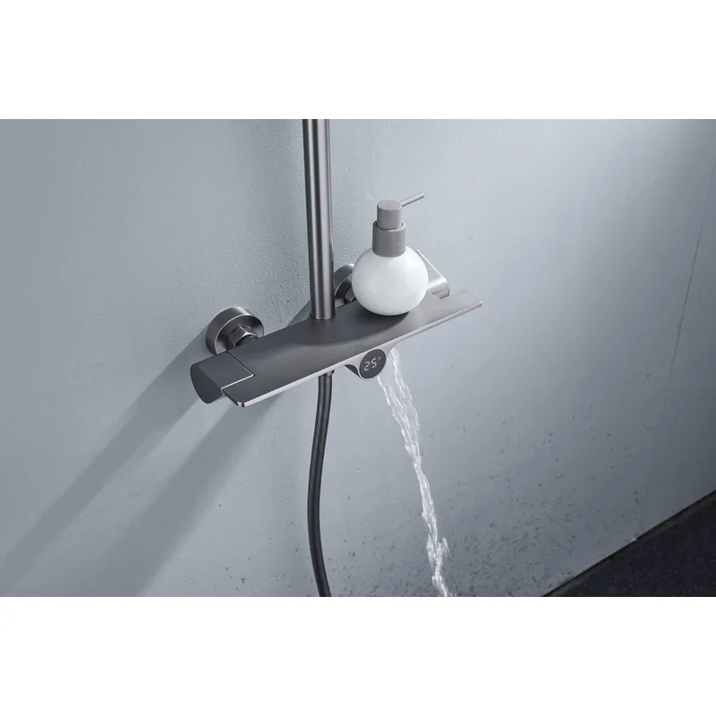 Brass shower head set bath bath mixing hotel bath faucetbathroom