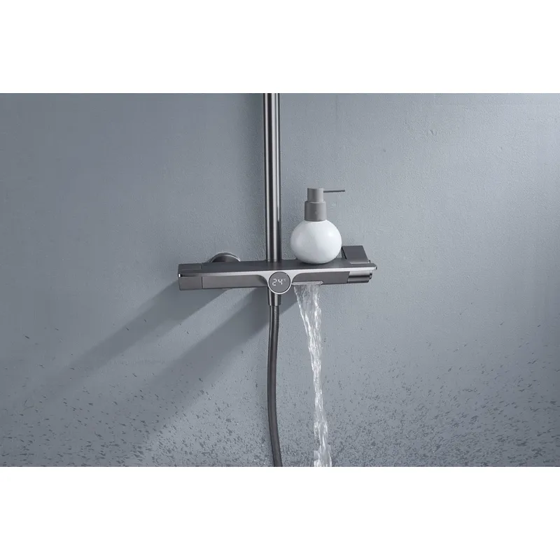 Brass shower head set bath bath mixing hotel bath faucetbathroom