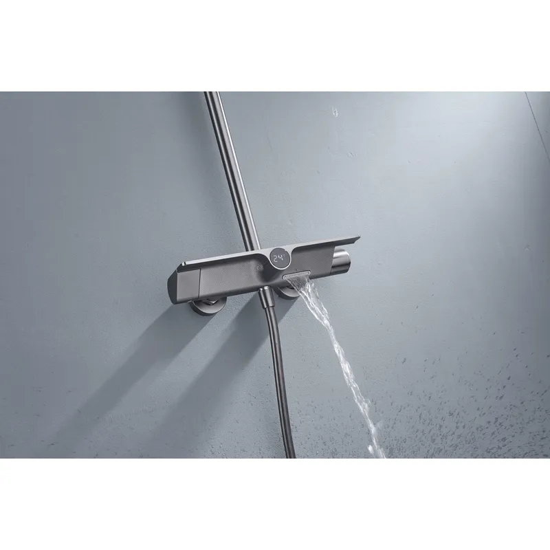 Brass shower head set bath bath mixing hotel bath faucetbathroom