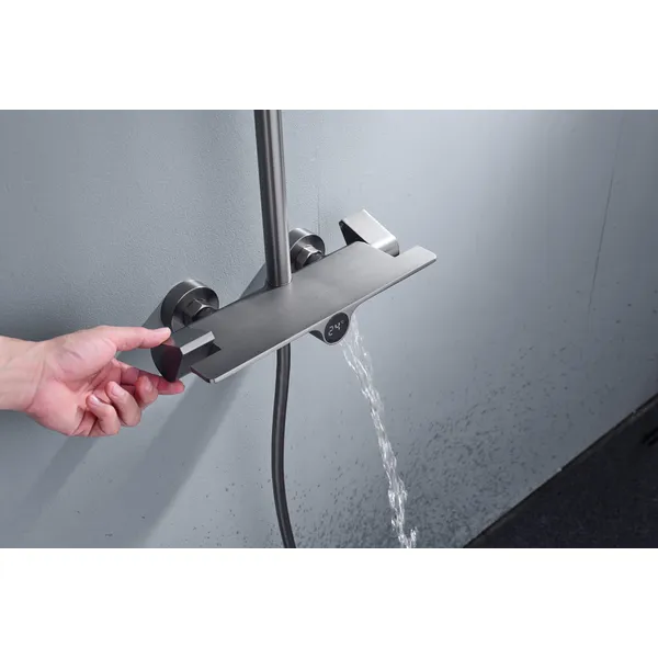 Brass shower head set bath bath mixing hotel bath faucetbathroom