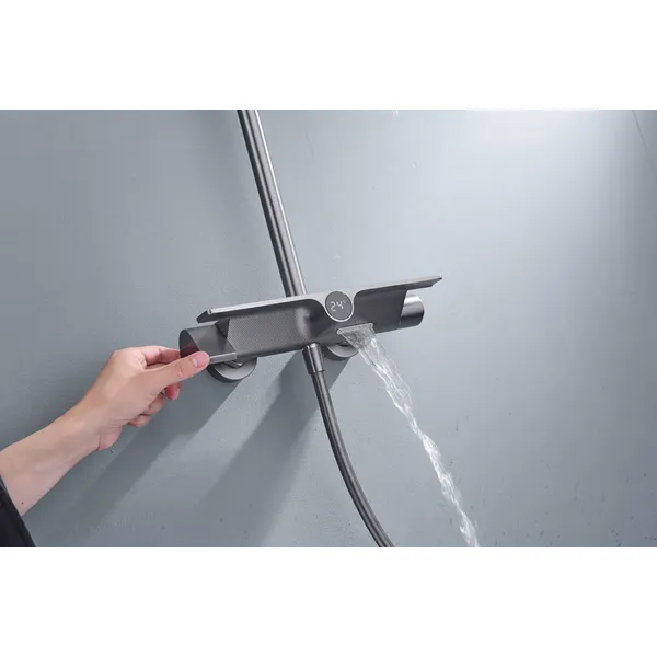 Brass shower head set bath bath mixing hotel bath faucetbathroom