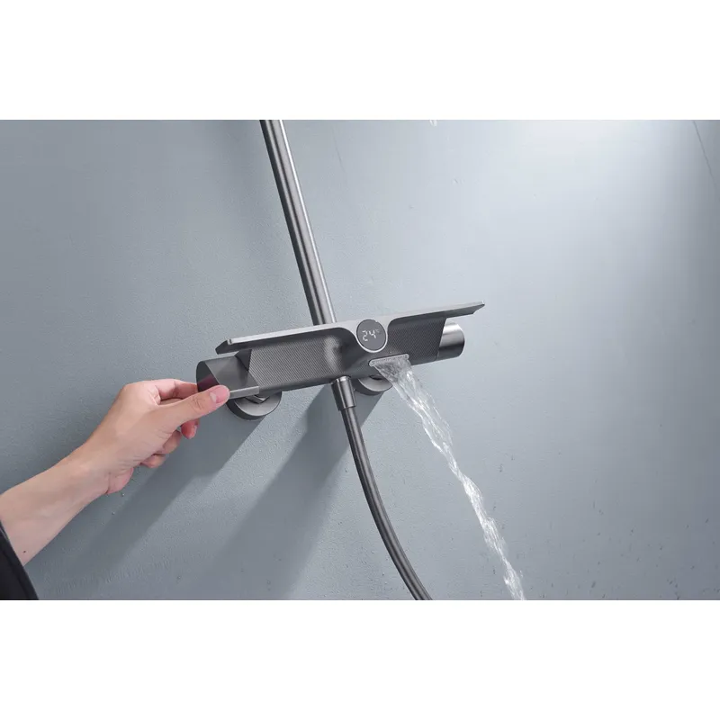 Brass shower head set bath bath mixing hotel bath faucetbathroom