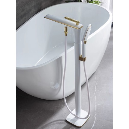 Bathroom floor bathtub faucet Household hotel bathroom cold and hot floor faucet mixing valve wholesale OEM