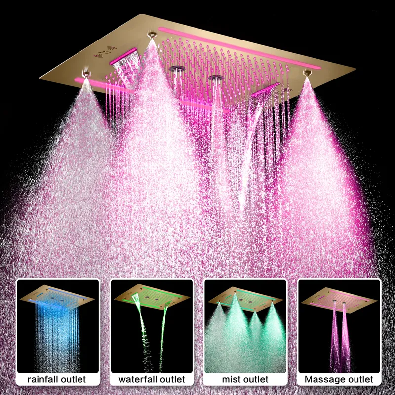 bathroom shower faucets showerset Shower Head Rainfall
