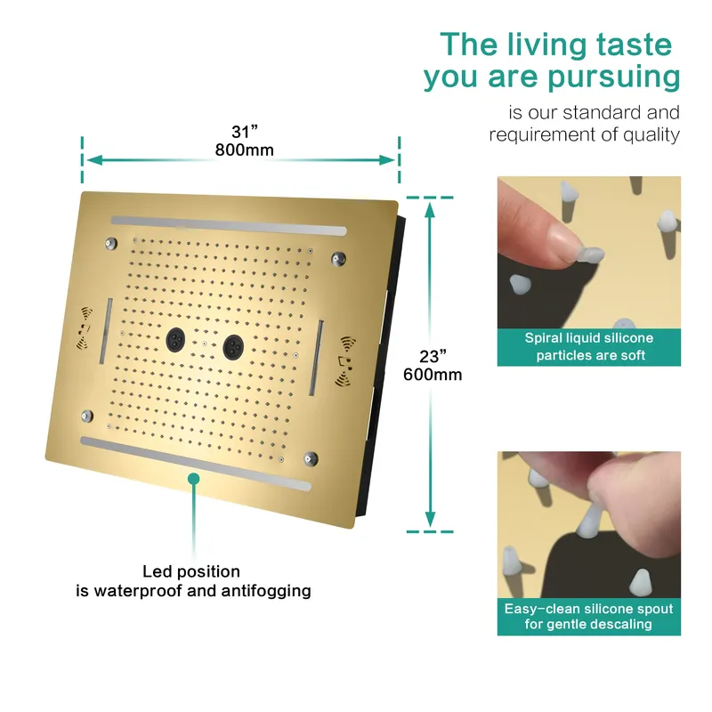 bathroom shower faucets showerset Shower Head Rainfall