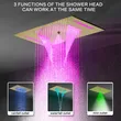 bathroom shower faucets showerset Shower Head Rainfall led