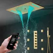 bathroom shower faucets showerset Shower Head Rainfall led