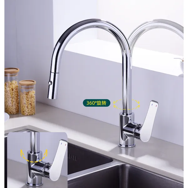 OEM Pull Down Kitchen Faucet, sanitaryware,sink taps youngssanitaryware