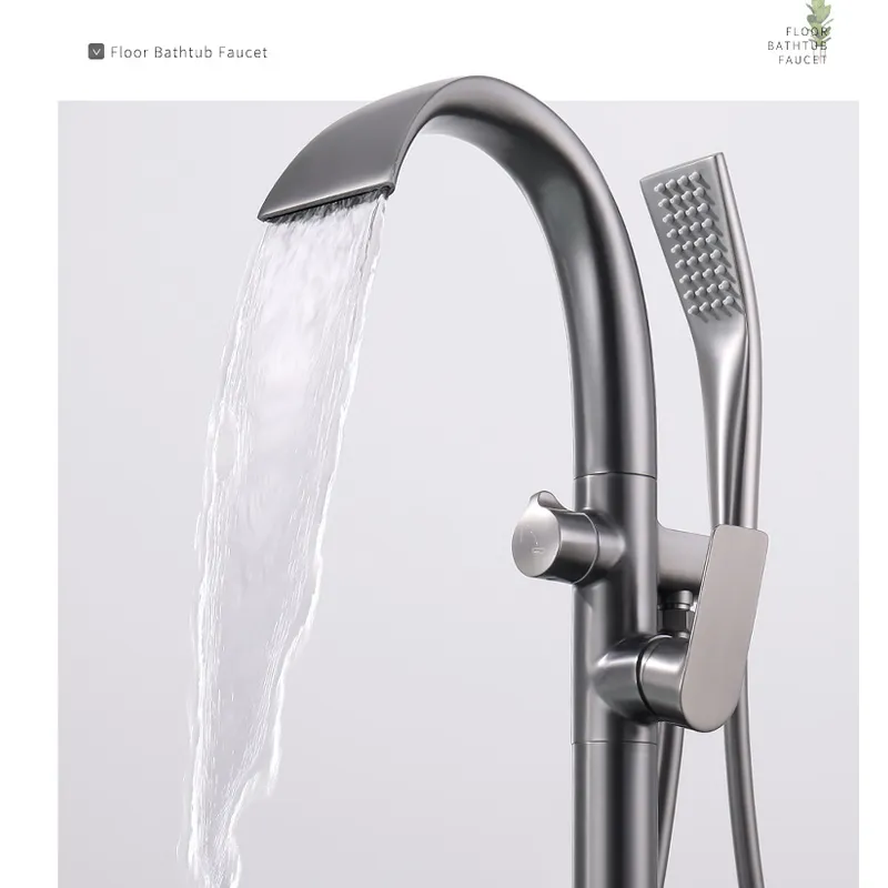 sanitaryware Bathroom Faucet Mixer Floor-to-ceiling bathtub fauce