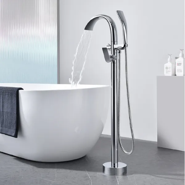 sanitaryware Bathroom Faucet Mixer Floor-to-ceiling bathtub fauce