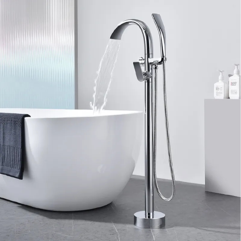 sanitaryware Bathroom Faucet Mixer Floor-to-ceiling bathtub fauce